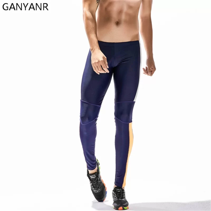 GANYANR Brand Running Tights Men Compression Pants Gym Leggings Slim Trousers Athletic quick Dry Bodybuilding Basketball Yoga - Image 5