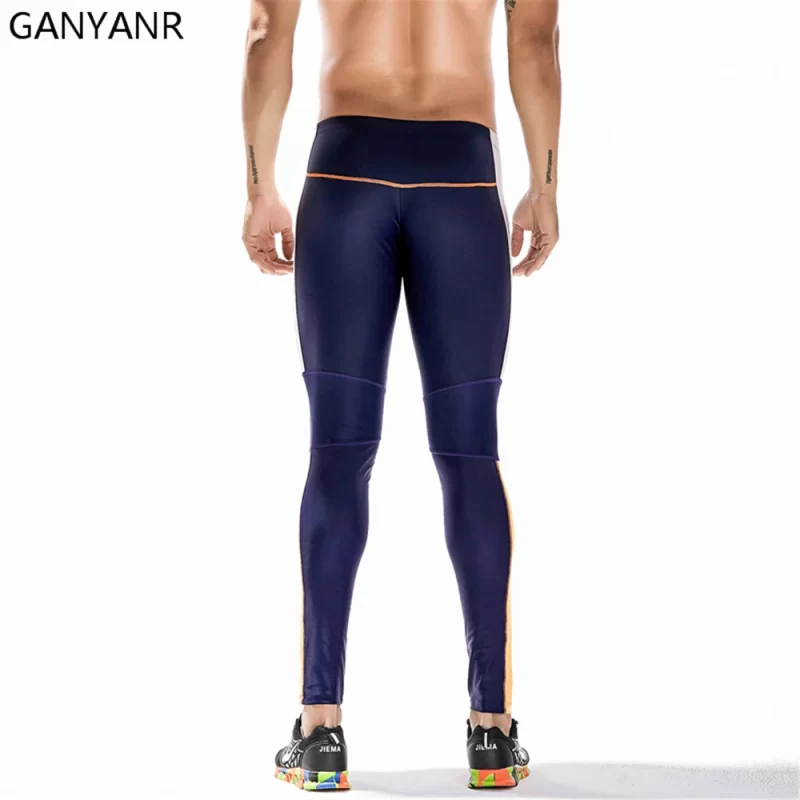 GANYANR Brand Running Tights Men Compression Pants Gym Leggings Slim Trousers Athletic quick Dry Bodybuilding Basketball Yoga - Image 6