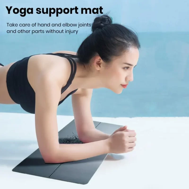 High-density Yoga Mat Premium Rubber Yoga Mat Set Super Soft Thick Wear Resistant Non-fading Portable Mini Pad for Ultimate - Image 2