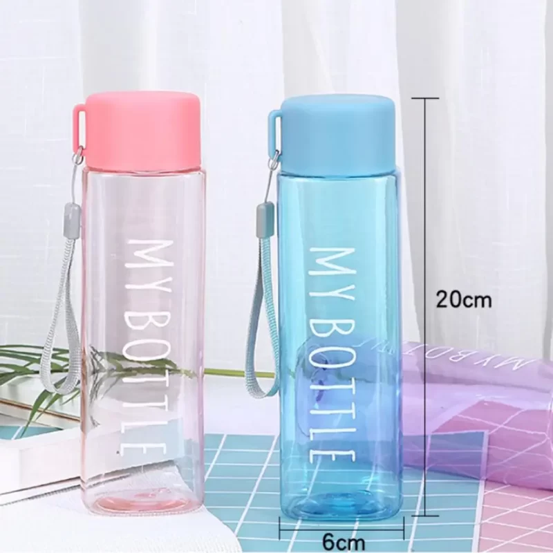 500ml Sports Bottle Water Bottle Portable Square Water Mug with Handle for Camping Bottles Drinking Gym Fitness Jugs - Image 6