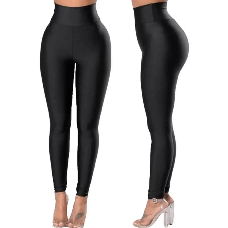 Women Yoga Pants Solid Color Hip Lift Skinny Trousers Spring Autumn Seamless Running Fitness Ankle Length Leggings Gym Clothes - Image 5