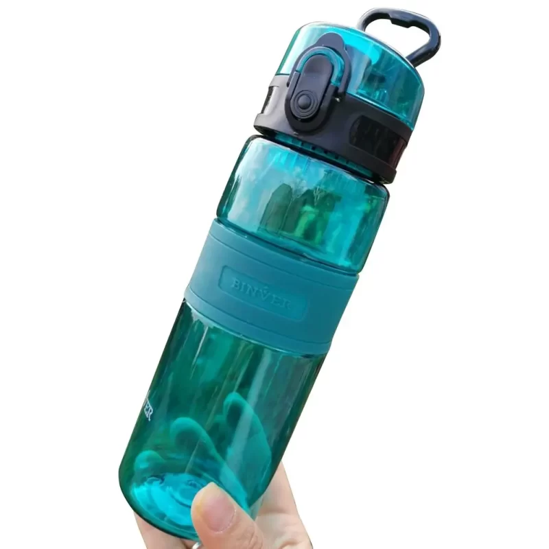 Hot 500ml Water Bottle Outdoor Sport Travel Gym Plastic Cup Portable Bounce Cover Leakproof Student Water Bottles - Image 2