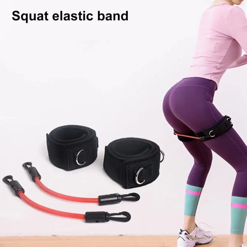 Resistance Bands Gym Cuff Strap Twin D Ring Fitness Attachment Cable Machine Yoga Glute Thign Ankle Strap Yoga Clothing - Image 4