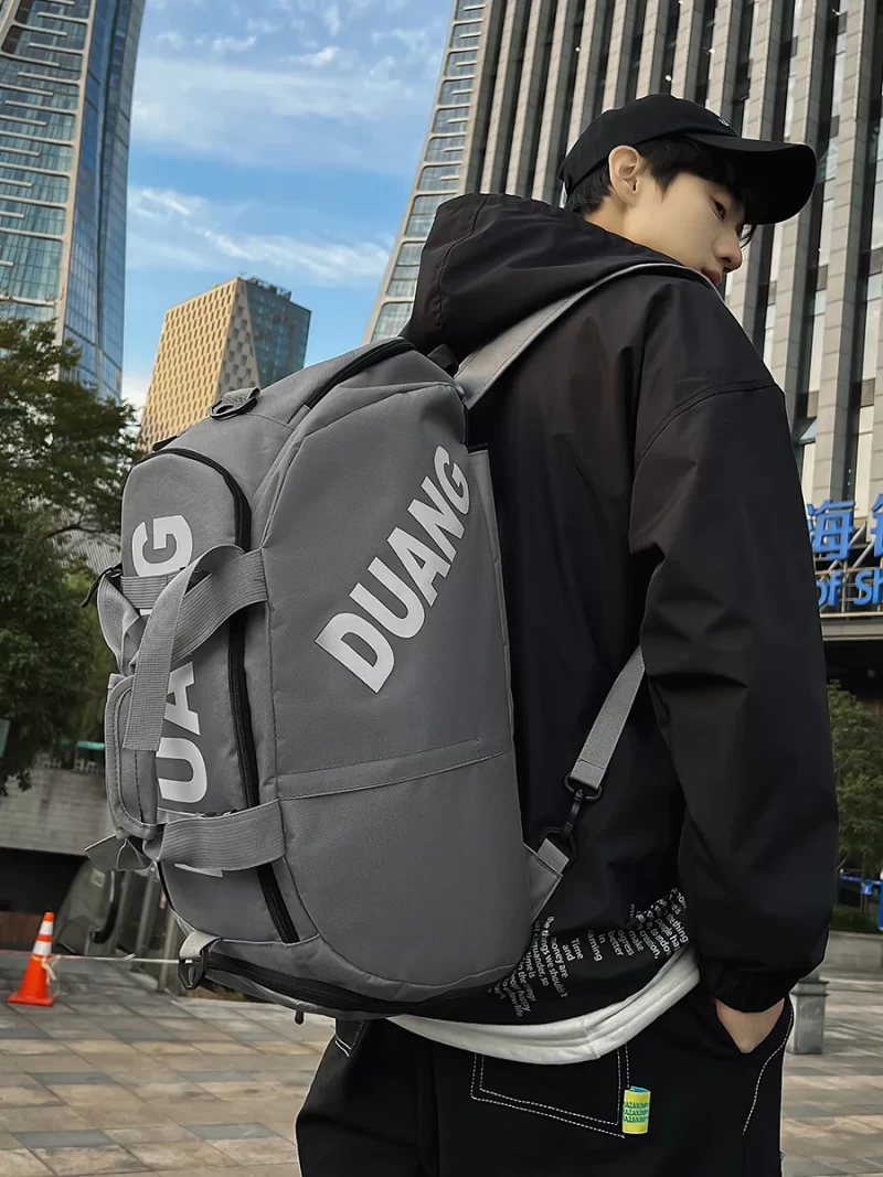 Multifunctional Fashion Brand Sports Travel Backpack Business Travel Luggage Bag Handy Gym Bag Large Capacity Messenger Bag - Image 5