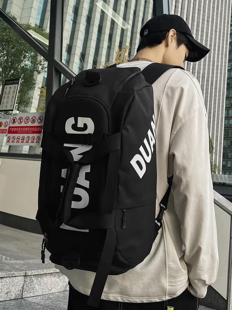 Multifunctional Fashion Brand Sports Travel Backpack Business Travel Luggage Bag Handy Gym Bag Large Capacity Messenger Bag - Image 4