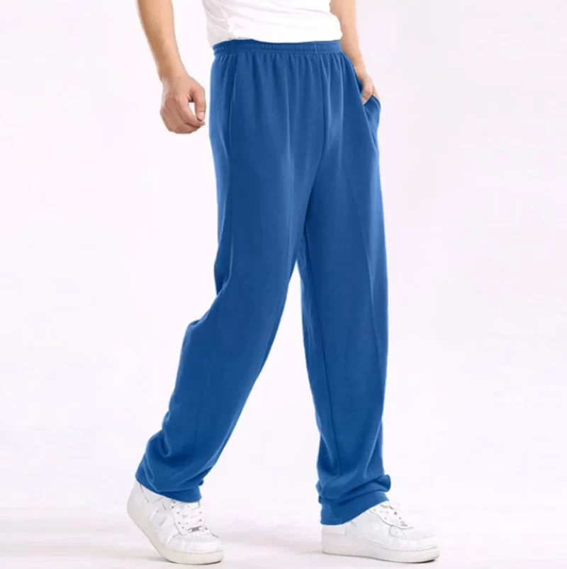 Mens Casual Straight Pants Trend Youth Warm Loose Pants Loose Fashion And Yoga Pants Year - Image 3