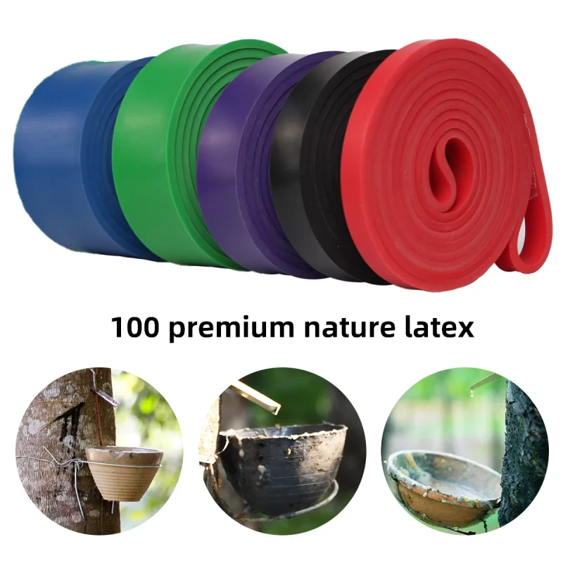 100% Latex Resistance Exercise Bands Pull Up Assist Bands Heavy Power Resistance Bands - Image 2