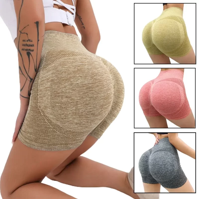 Women Shorts Sport Shorts Gym Shorts Cycling Jogging Fitness High Waist Push Up Shorts Leggings Ladies Yoga Clothing Yoga Shorts - Image 2