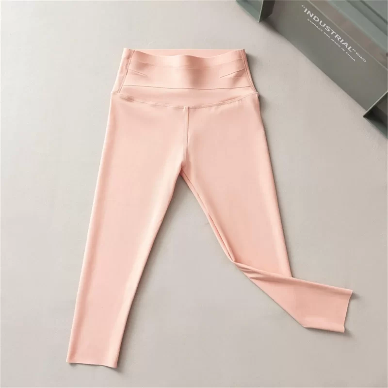 Children Sports Legging For Gym Fitness Yoga Jogging WorkOut Naked Feeling High Elastic Leggings Girls High Waist Slimming Pants - Image 2