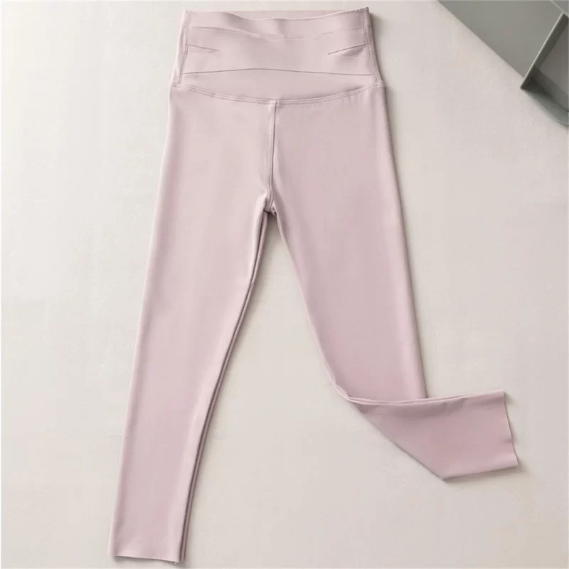 Children Sports Legging For Gym Fitness Yoga Jogging WorkOut Naked Feeling High Elastic Leggings Girls High Waist Slimming Pants - Image 4