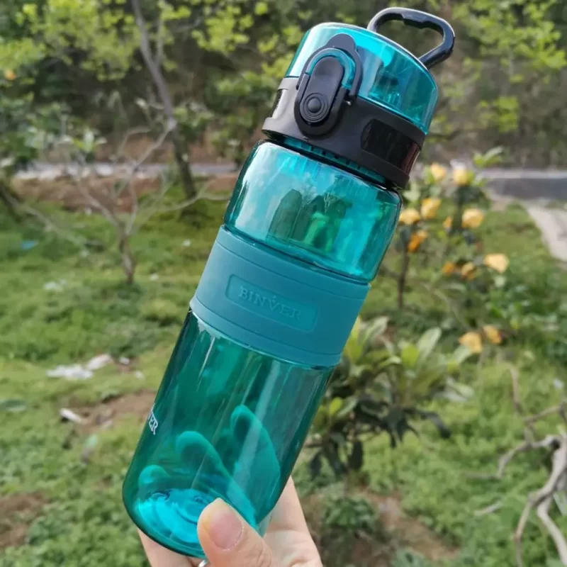 Hot 500ml Water Bottle Outdoor Sport Travel Gym Plastic Cup Portable Bounce Cover Leakproof Student Water Bottles - Image 3