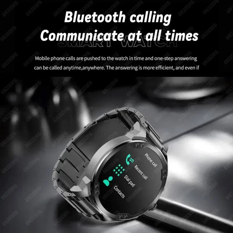 2024 Smart Watch 1.8inch Bluetooth Call Music Player Health Monitoring 900mAh Large Battery Men Sport Fitness Tracker Wristwatch - Image 3